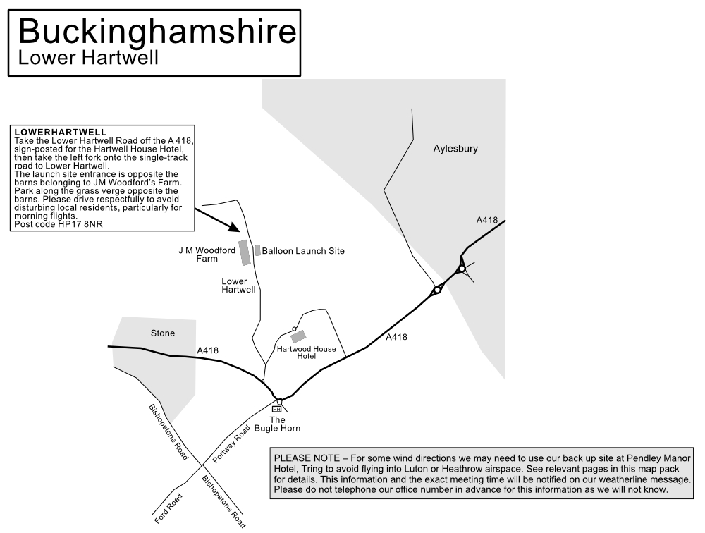 Buckinghamshire Balloon Ride Locations